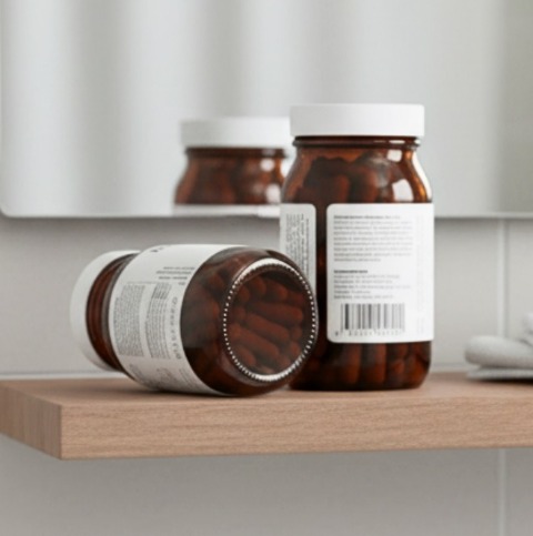 HR23+ hair supplement bottles 